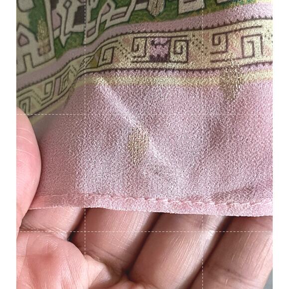 House of Harlow 1960 Floral Maxi Dress Womens Small Pink Metallic Colorful - Picture 16 of 16